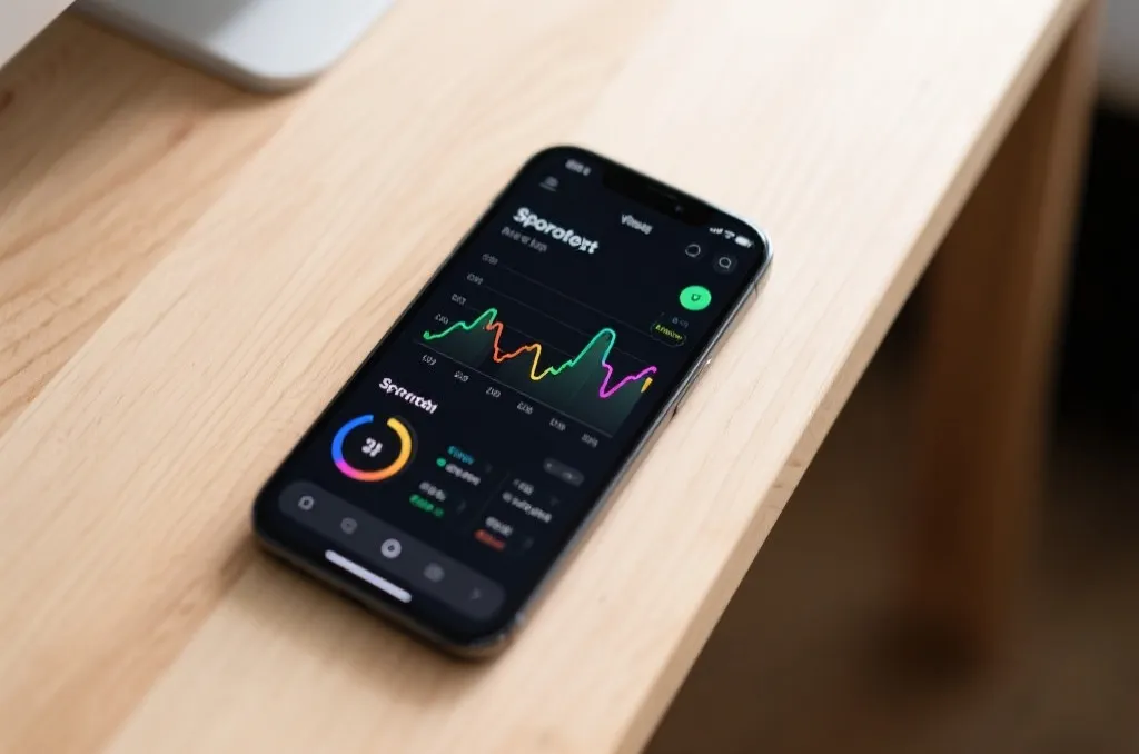 智能手机上展示的天博App流畅界面与个性化数据分析